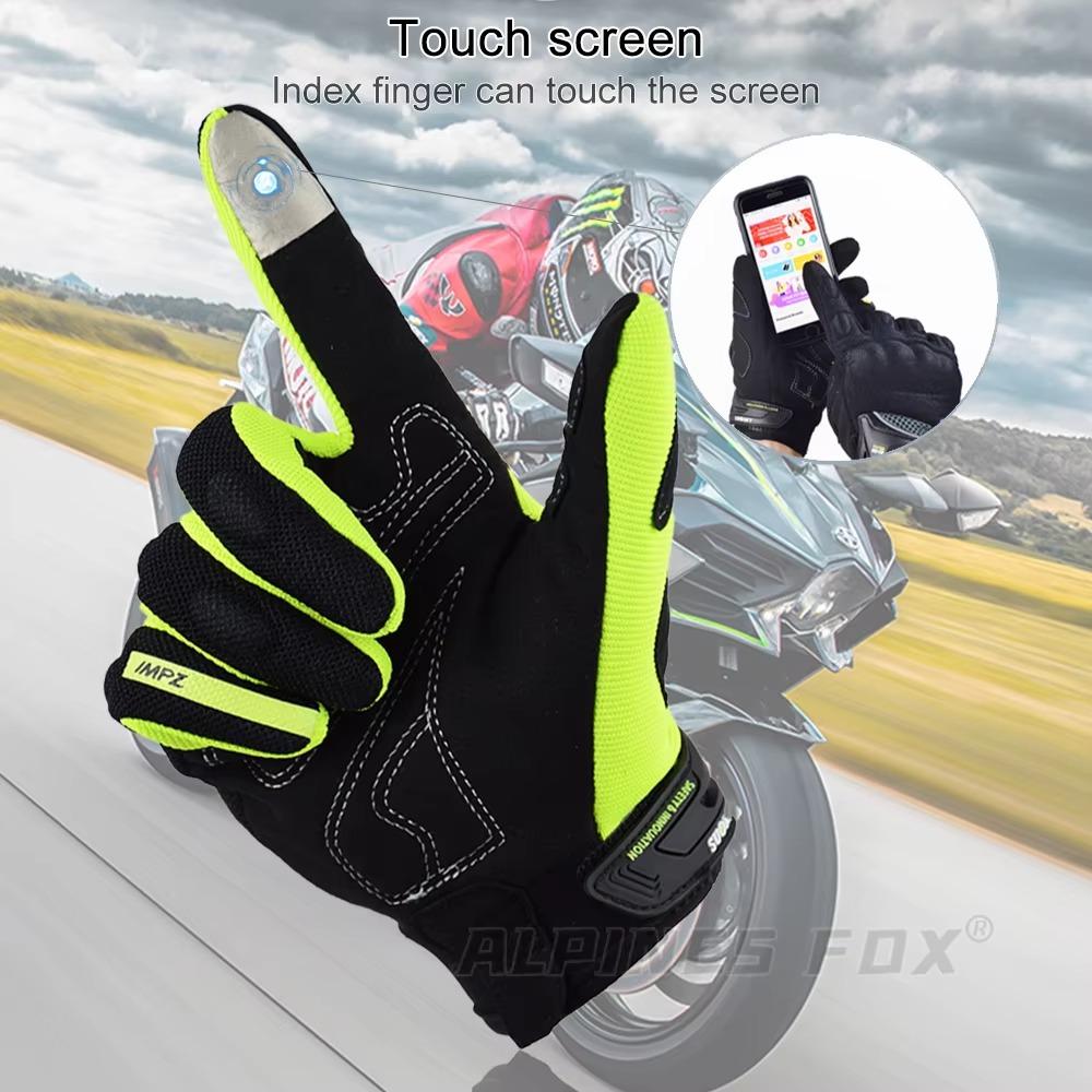 Мотоперчатки Suomy Перчатки для мотоцикла Сенсорный экран Дышащие Guantes Moto Перчатки Гоночные Летние Весенние Мужские Женские Luva Moto DH