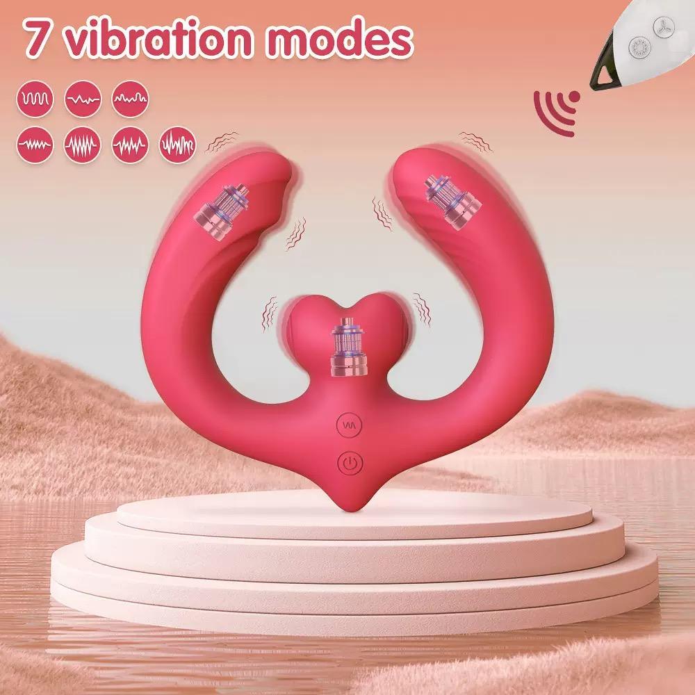 G-spot Dildo Vibrator Sex Toys Double-ended App Remote Control Strapless Realistic Silicone Dildos Adult Toys for Women Lesbian