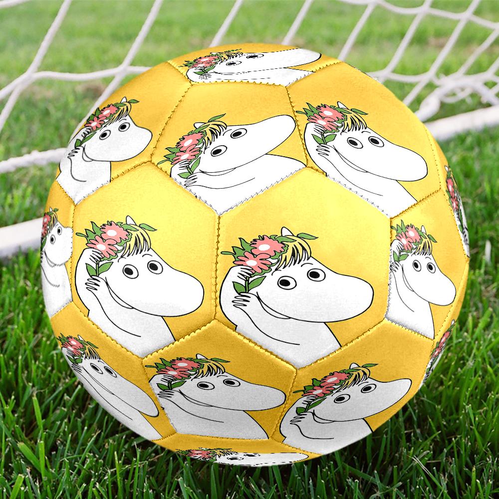 Moomin Theme Size 5 Soccer Ball, Suitable for Both Indoor and Outdoor Matches, a Gift Suitable for Everyone.