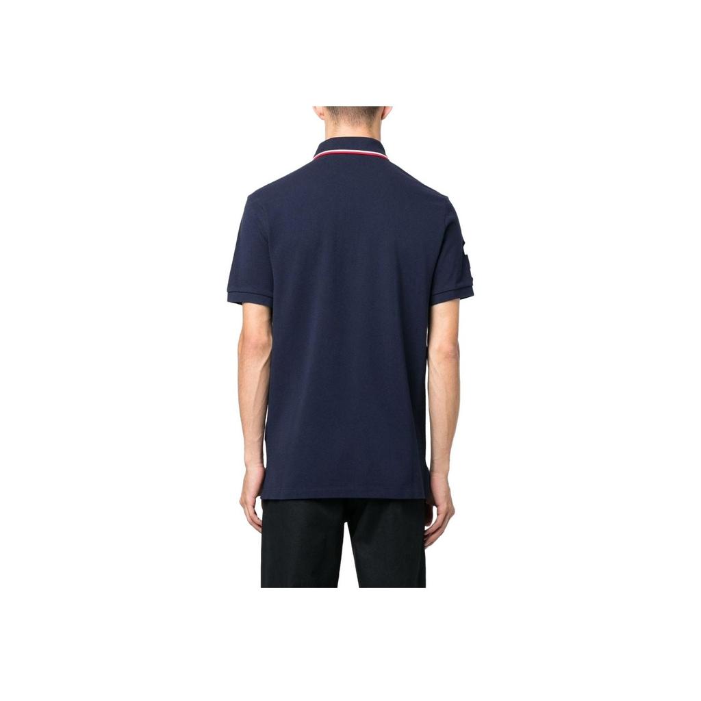 Polo Ralph Lauren SS23 Equestrian Knight вышитая рубашка поло с коротким рукавом мужская верхняя часть темно-синяя 710900614-006