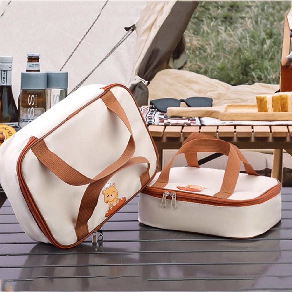 Women Cartoon Animal Tote Lunch Bag Food Warm Thermal Bag Food Hand Bags Waterproof Lunch Bag