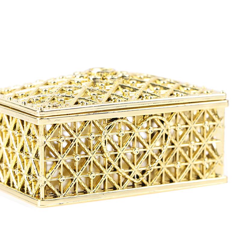 Пластиковая полая коробка конфет из золотой фольги, шоколадные подарочные коробки, свадебная коробка