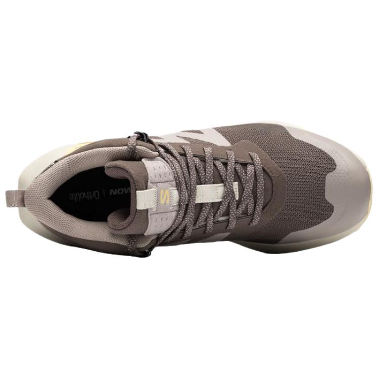 SALOMON Elixir Activ Comfortable Soft Shock Absorbing Waterproof Breathable Supportive Mid-Top Hiking Shoes Women Hiking Shoes Brown 477606