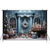 Candy Store Christmas Backgrounds Photography Xmas Tree House Baby Shower Door Backdrops Decorations shooting props Photo Studio