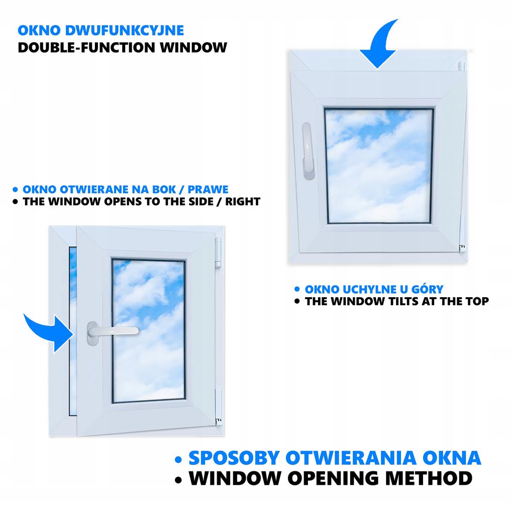 Pvc Window Golden Oak 50X60 Right New 500X600 Mm Tilt And Turn Double-Glazed