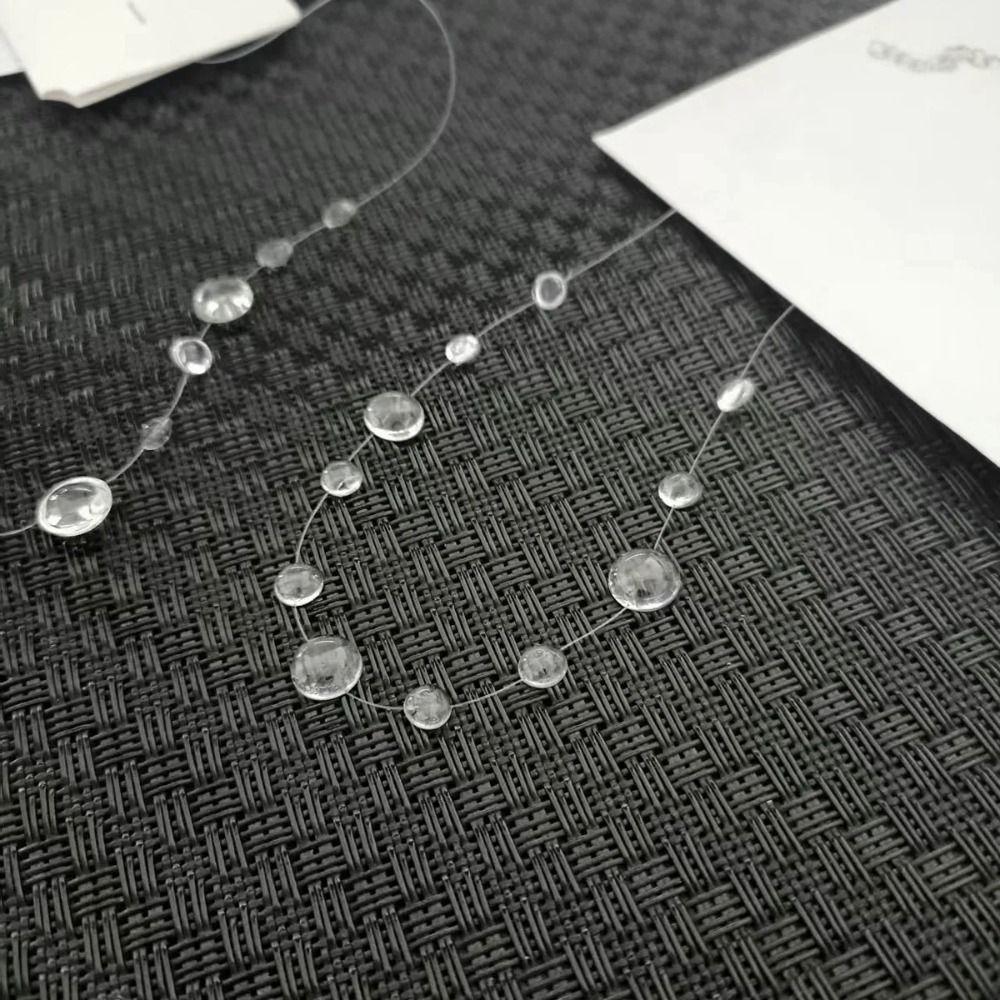 Crystal Dewdrop Earrings Transparent Dew Rain Earrings Dewdrop Necklace Wedding Party