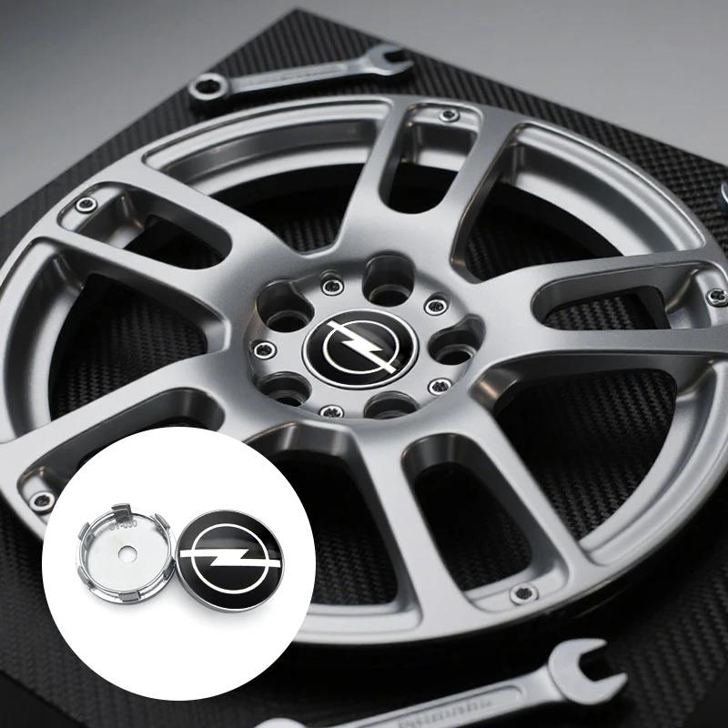 4Pcs 56mm Car Wheel Stickers Center Hub Cap Car Emblem Badge For Opel Astra j g Insignia Corsa d Vectra c Zafira a Auto Gadgets