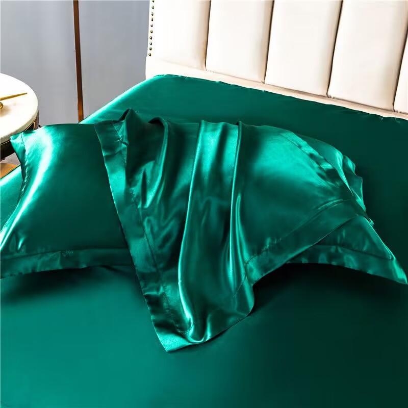 1pcs Man-made Mulberry Silky Pillowcase Pillow Case Cover Satin Home Textile Bedding Hotel Pillowcases