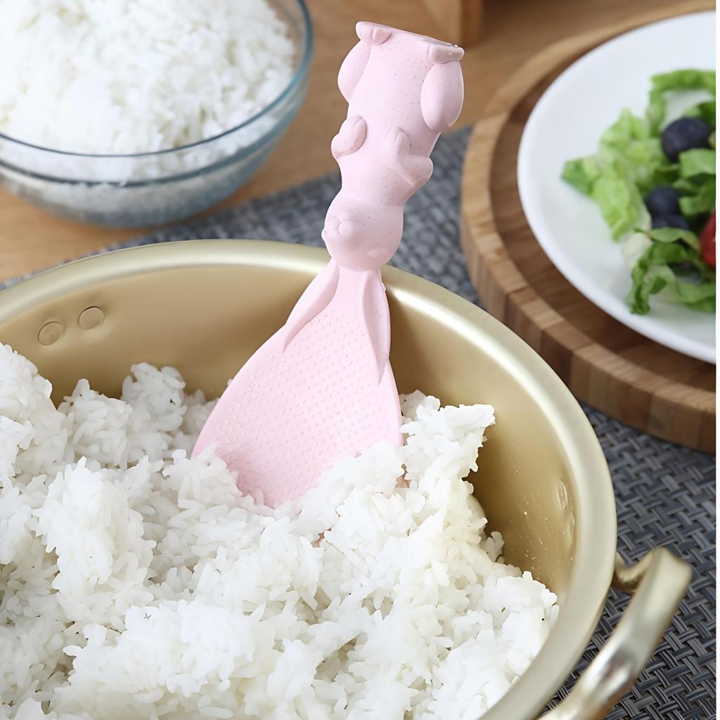 Wheat Straw Rabbit Spoon Can Stand Up Rabbit Rice Shovel Rice Cooker Rice Spoon Creative Non-stick Rice Cartoon Rice Spoon