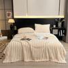 Luxury Velvet Blanket Ultra-Soft Pillow Cover Faux Fur Double-Sided Plush Comfort Pillowcase Pure