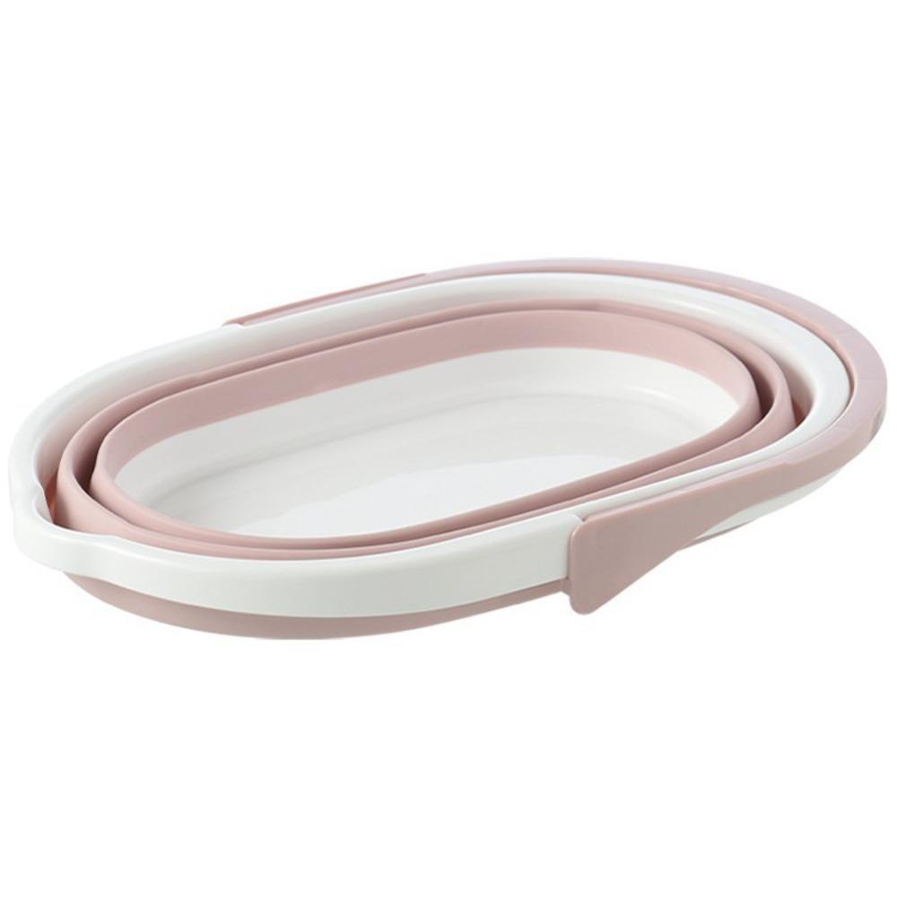 Portable Plastic Bucket High Temperature Resistance Collapsible Wash Basin Mop Bucket Bath