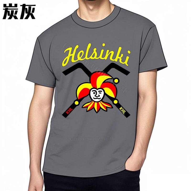 Teeshirts Crew Neck Plus Size Tshirt Helsinki With Crossed Swords Workout Breathable Tee Cool Breathable Fashion Tshirt