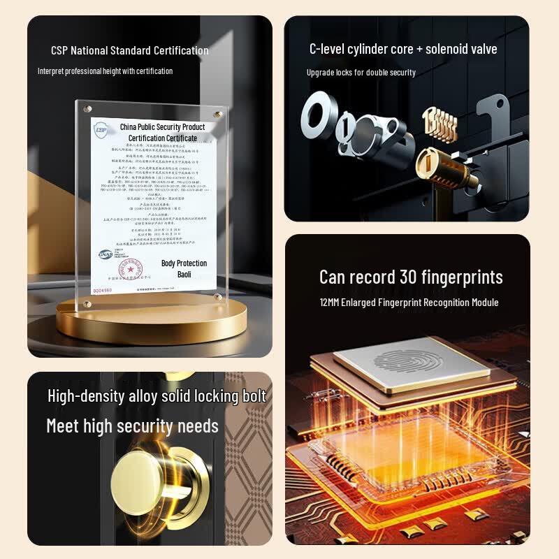 TIGER Classic Glory 60cm Fingerprint Home & Office Safe