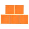 5PCS Rubber Road Brick Board Non Slip Flooring Warning Tactile Paving Blind Sidewalk Tile(Strip