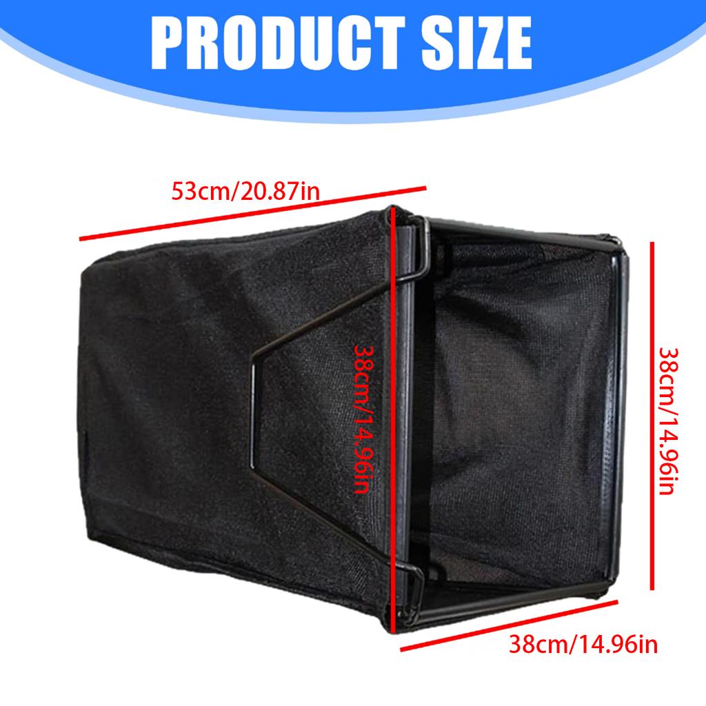 Большой 21-дюймовый тканевый мешок для сбора травы, совместимый с некоторыми газонокосилками. Прочная конструкция для эффективного ухода за двором