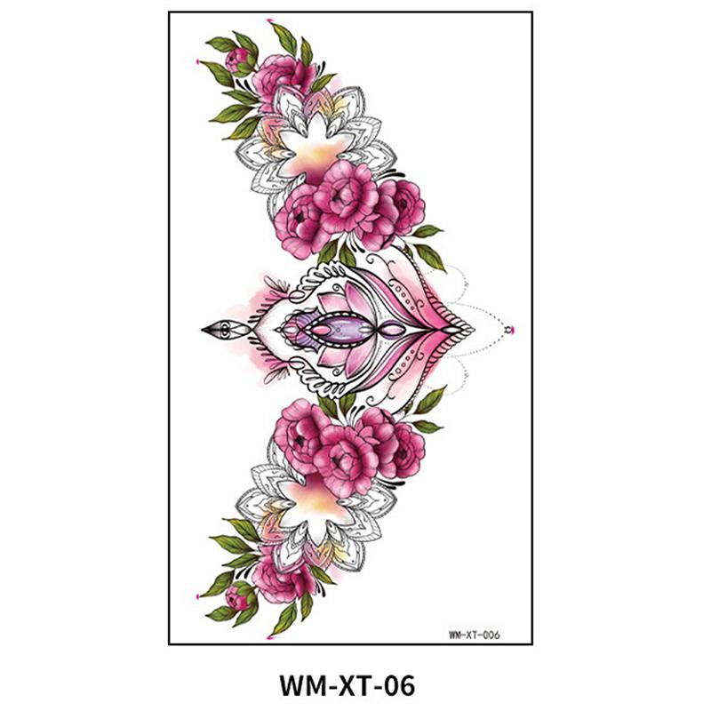 Flower Waterproof Temporary Tattoo Sticker Fake Tattoo Body Art Arm Women