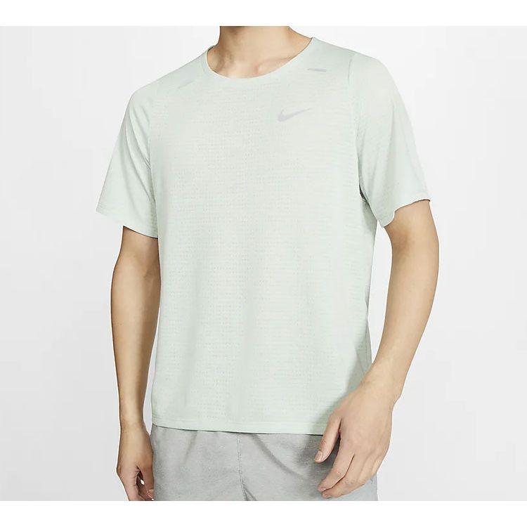 Nike Футболка с коротким рукавом Rise 365 Running, мужская, светло-зеленая CJ5421-321
