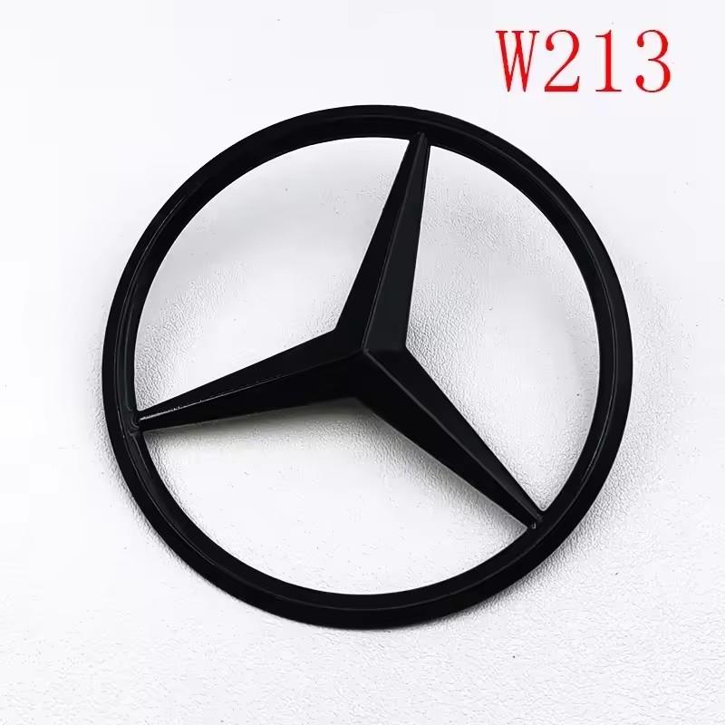 AABII1 3D ABS Black E53 Logo Letters TURBO Badge Car Rear Star Sticker Trunk AMG Emblem For Mercedes Benz AMG W212 W213 E Class