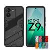 Для чехла IQOO Z9 5G Чехол IQOO Z9 5G Противоударный ТПУ Броня ПК Силиконовый Держатель-подставка Защитная Задняя Крышка Телефона Для IQOO Z9 5G