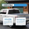 Back Sliding Window n US Flag Vinyl Decal, Auto Styling Compatible with Ford F150 F250 F350 2015  , Rear Middle Window n Flag Decal (Black Line)