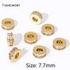Cube Metal Beads 14K Gold Plated Brass Cube Spacer Beads,Separators For Beads,DIY Bracelet Necklace Making Findings Accessories