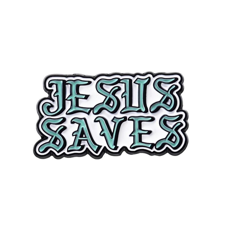 Love Like Jesus Saves Enamel Pins Custom Sweet Jesus Banner Brooches Lapel Badges Quotes Jewelry Gift for Kids Friends