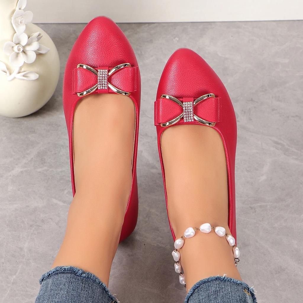 Обувь для женщин Мокасины Butterfly-Knot Дышащие Slip on Неглубокие балетки Роскошные туфли Элегантные офисные женские туфли Zapatos De Mujer