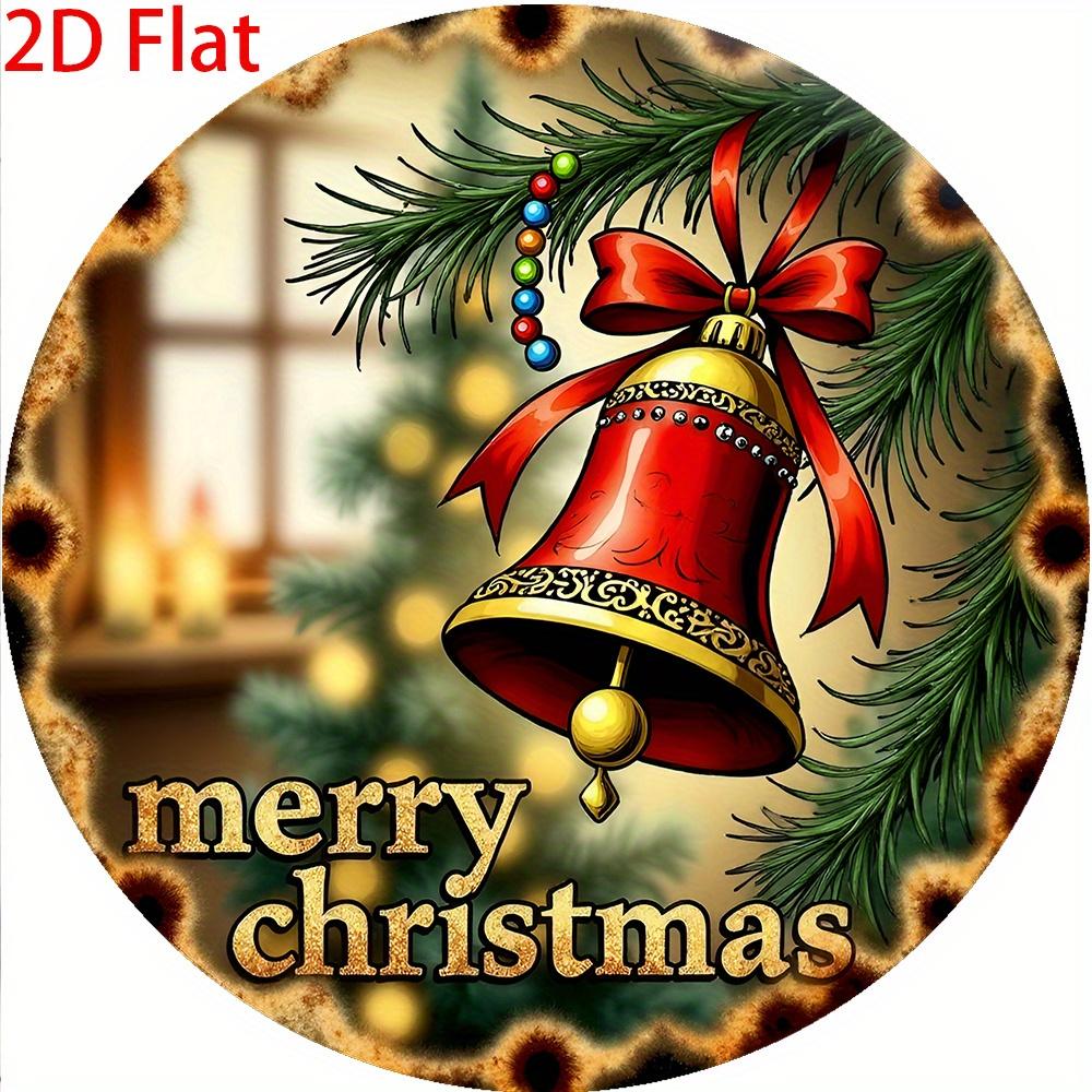 D Flat A D Flat Sign Featuring a Tropical Paradise Theme with Palm Trees And Beach Huts Measuring cm in Diameter