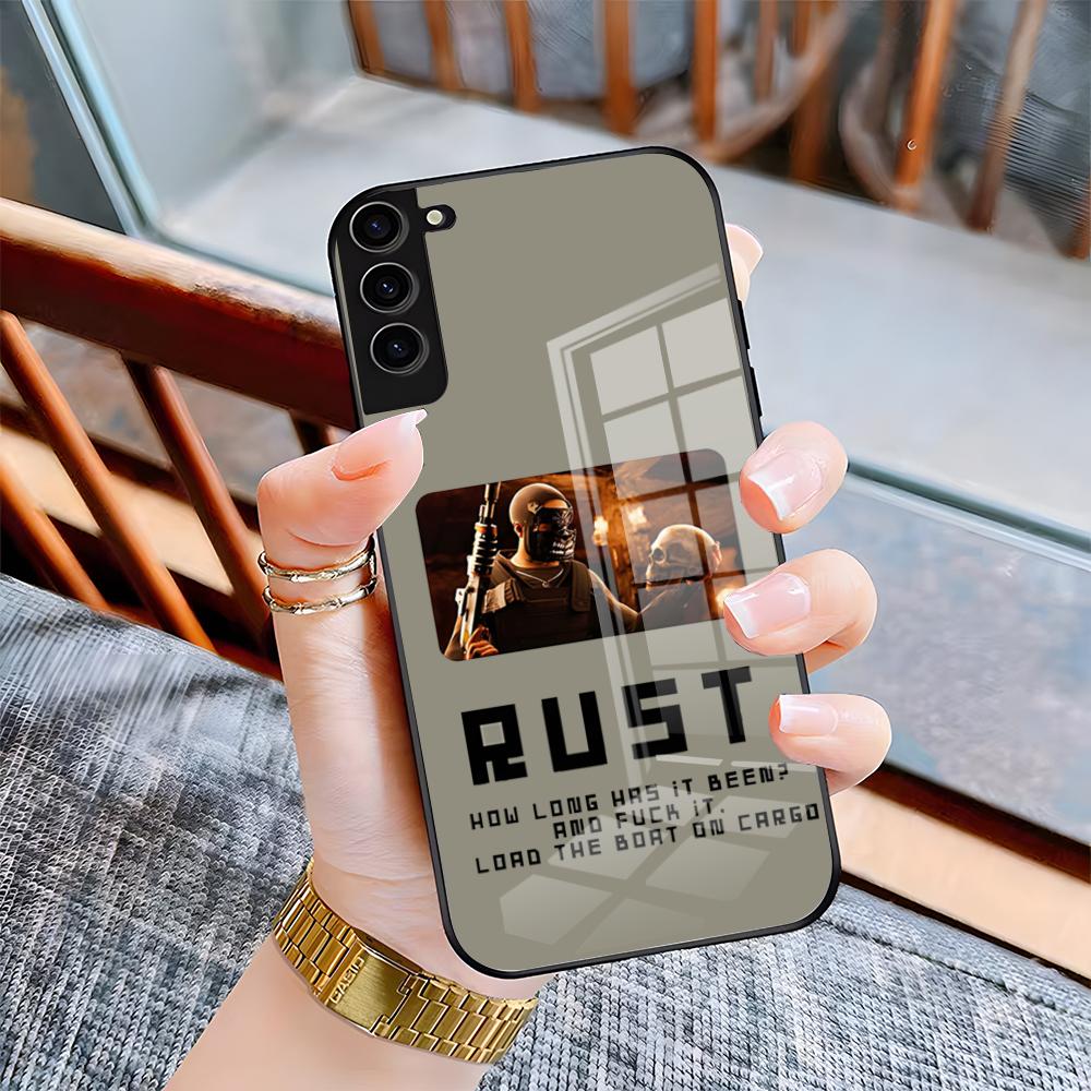 Чехол для телефона RUST Game для Samsung A25 A13 A33 5G A54 A36 A35 A56 A52 A14 Ударопрочная стеклянная крышка
