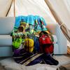 Chuggington printed throw blanket—lightweight,soft,warm;versatile blanket for all seasons—perfect as &air-conditioning throw,nap blanket