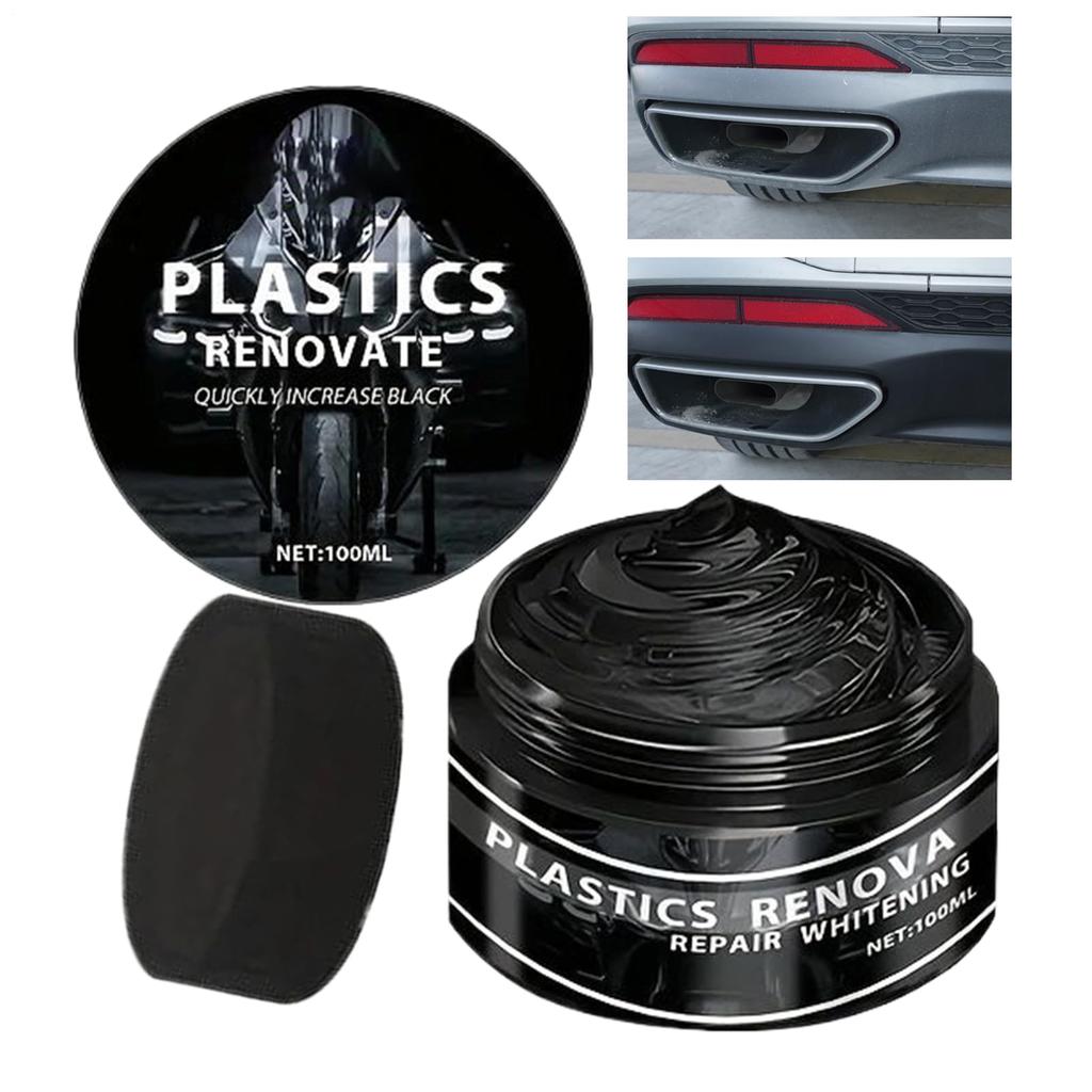 Mqyra Car Black Trim Restorer - Car Scratch Repair Paste, 100ml Rubber Repair