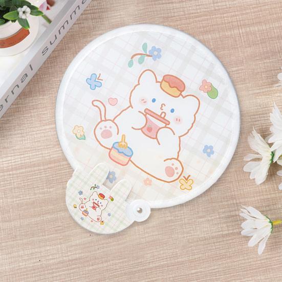 Прекрасное круглое украшение с различными узорами, жаркое лето, охлаждающий детский складной вентилятор, товары для дома