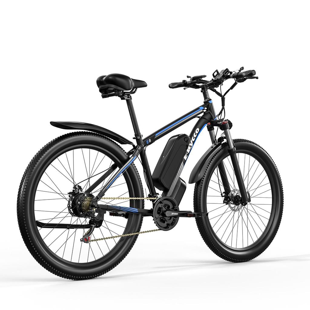 E-BYCCO E8 Electric Bike, 750W Motor, 48V 17.5Ah Battery, 29" Tires, 21 Speed, Mountain EBike