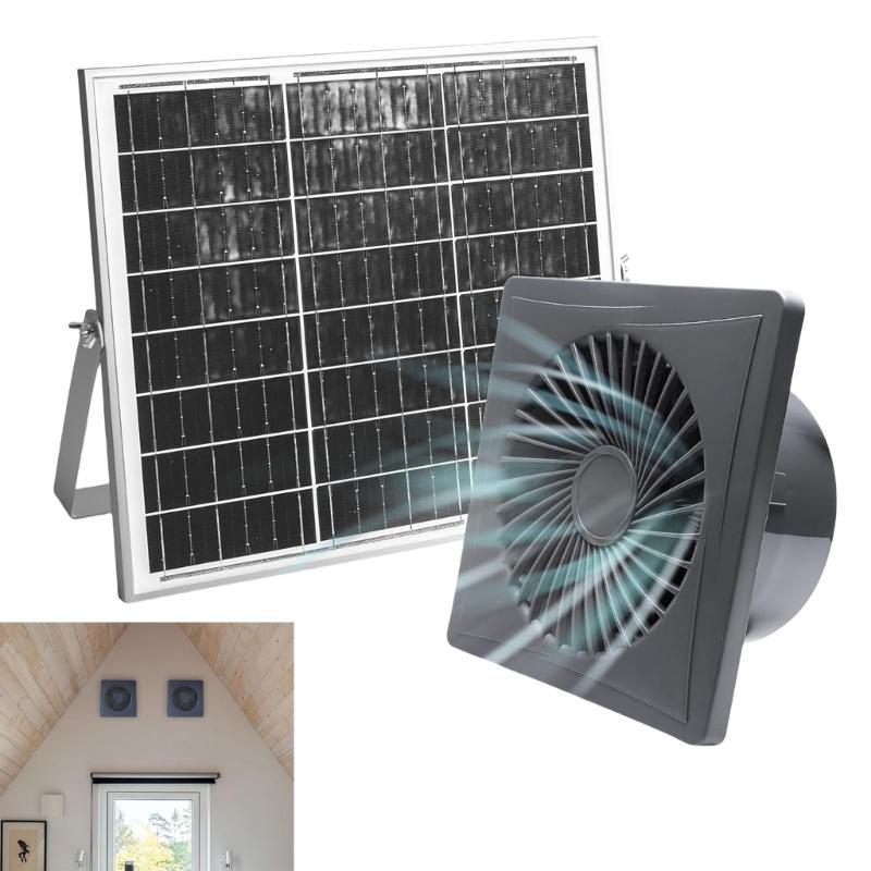 High Efficiency Solar Ventilation System Exhaust Fan 3W Outdoor Ventilation Solution for Greenhouses and Pet Shelters