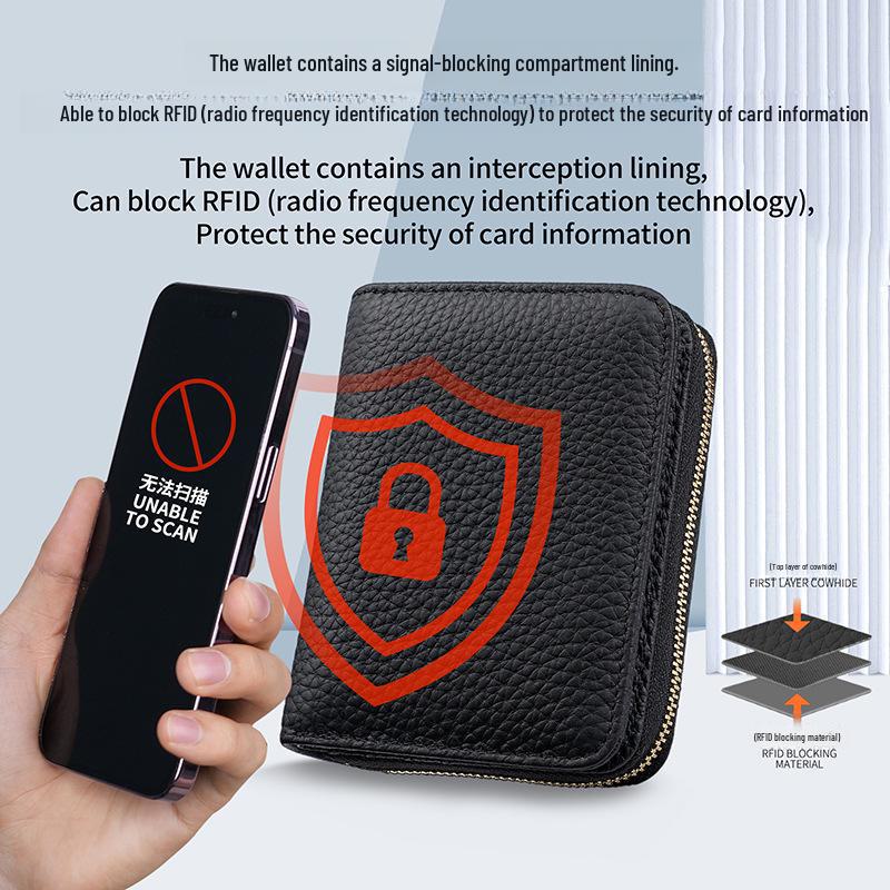 Настоящий стиль Японский Женский кожаный кошелек с защитой от RFID Кошелек для мелочи