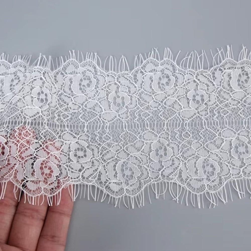 9.7cm Wide Lace Trim 3M Length Eyelash Lace Versatile Craft Supply Wedding Decoration
