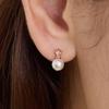 [LsSHOP] Серьги с жемчугом Lapine из 14-каратного золота (Позолоченный)_LJ5332BRE