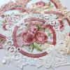 NEW Oval Mesh Rose Flower Embroidery Table Place Mat Cloth Coaster Placemat Christmas Kitchen Table Decoration and Accessories