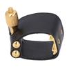 Leather And Metal Sax Mouthpiece Ligature Black Color Alto Sax Ligature  For Alto Saxophone