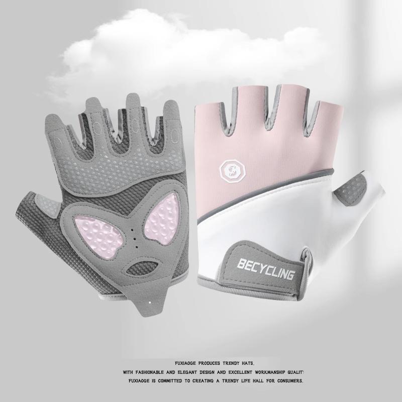 Перчатки для фитнеса с дышащей сеткой и полупальцами для мужчин и женщин — нескользящие, против мозолей, идеально подходят для занятий в спортзале, йоги, езды на велосипеде и других видов спорта