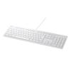 BUFFALO Full Keyboard USB Connection Pantograph Mac Model White BSKBM01WH