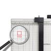 12in Paper Cutter Hard Wearing Precise Scale Sharply Blade Comfortable Handle Photo Paper Card Trimmer 30x25cm