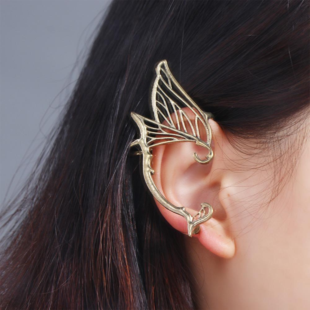 Серьги из цинкового сплава с одной стороны, корейский стиль, кафф, милый эльф, клипса для ушей, подарок для девочек