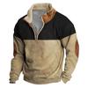 Spring And Men's Standing Collar Sweatshirt Is Outdoor Casual Sweaters Tops
