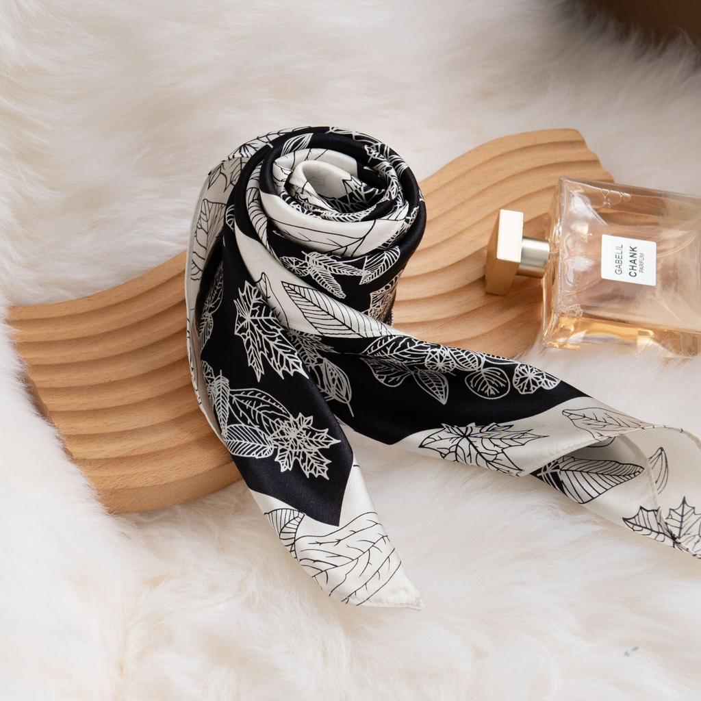 Шелковый шарф из тутового шелка для свекрови и подарок для старших Тонкий солнцезащитный женский квадратный шарф Элегантный и универсальный