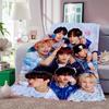 Плед для сна Диван Зимний A-Ateezs Теплый Кровать Флис Кемпинг Индивидуальный Декоративный Пушистый Мягкий Пледы Размер King Микрофибра Постельное белье