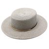 Small fresh green wide brim flat top top hat women's spring summer French sun beach sun hat color