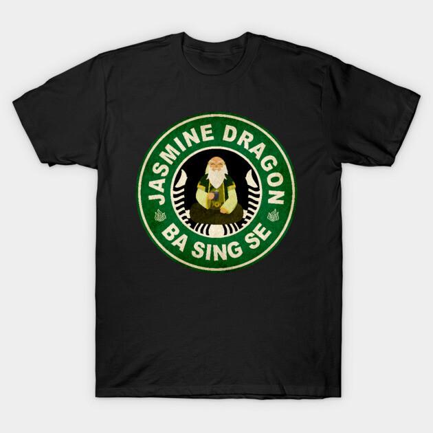 Asian Size Cotton Unisex Tshirt Print T-shirt The Jasmine Dragon Uncle Iroh Avatar Vintage T-shirt No-Cut Print Regular Fit