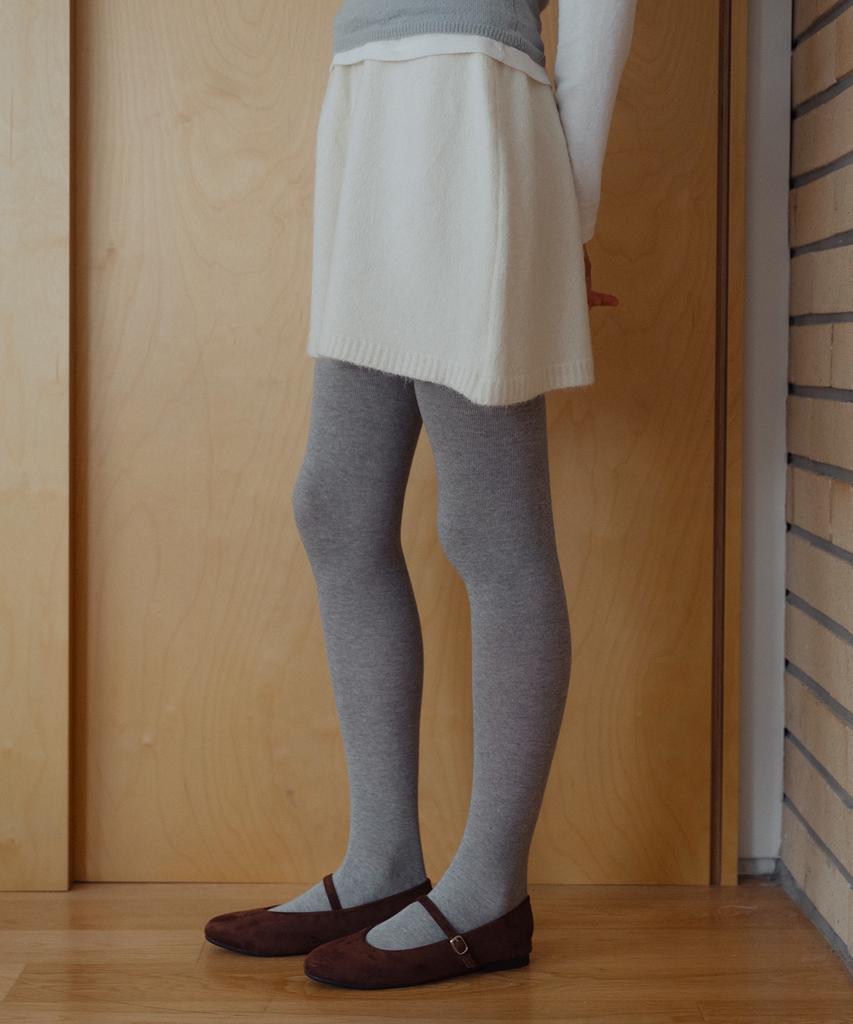 Мини-юбка Laminez Even Knit - Цвет слоновой кости