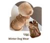 Зимний жилет для собаки в стиле Ugg – Искусственная овчина, Петля для шлейки, Из Кореи